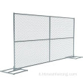 Fencing mobile galvanizzato a catena temporanea